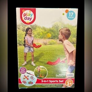 5-in-1 Sports Set for Kids - Red